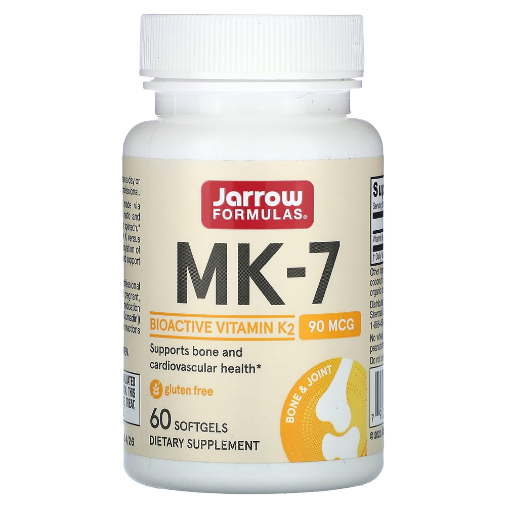 Jarrow Formulas, MK-7, 90 мкг, 60 капсул