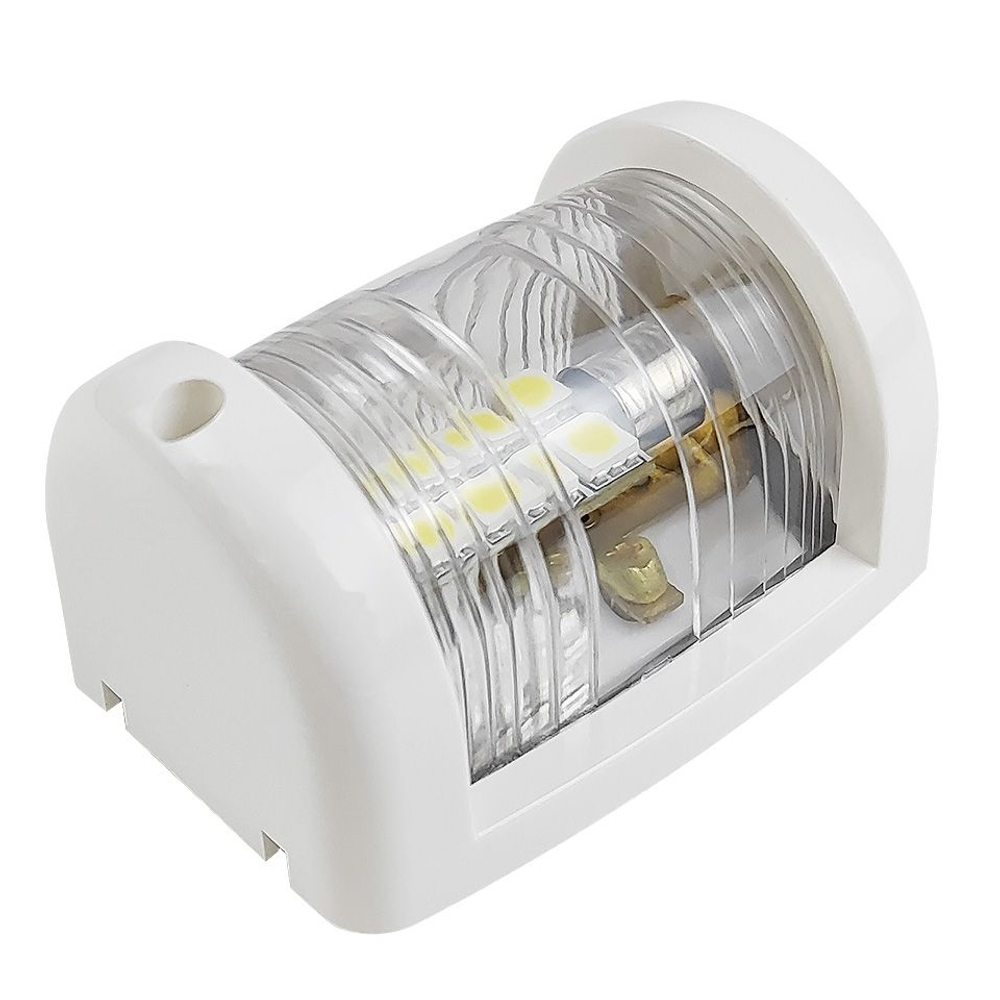 Навигационный огонь светодиодный топовый, белый корпус, 59х42х43 мм (10269218)