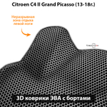 Передние автомобильные коврики ЭВА с бортами для Citroen C4 Grand Picasso II (13-18г.)