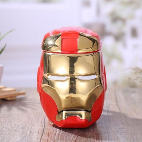 3D кружка с крышкой "Железный Человек" (~800 мл)