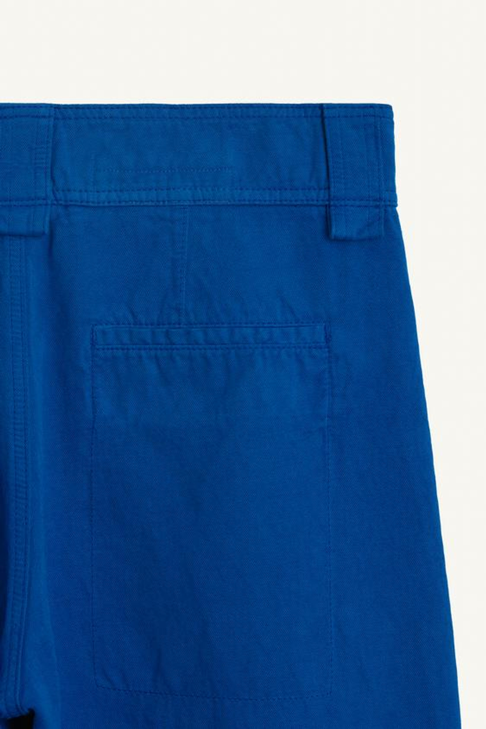 ZARA БРЮКИ ИЗ СМЕСИ ХЛОПКА СО СРЕДНЕЙ ПОСАДКОЙ, ВАСИЛЬКОВЫЙ