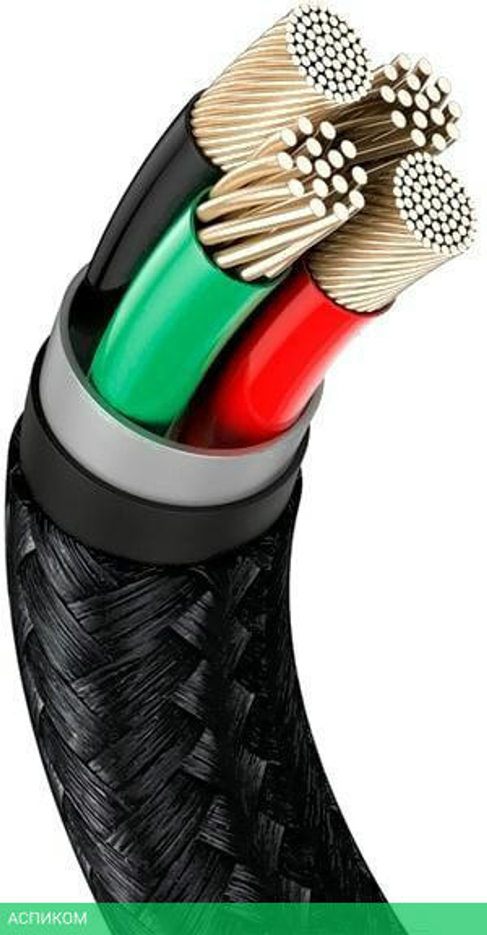 Кабель Baseus Cafule 0.25m Black (CALJK-01)