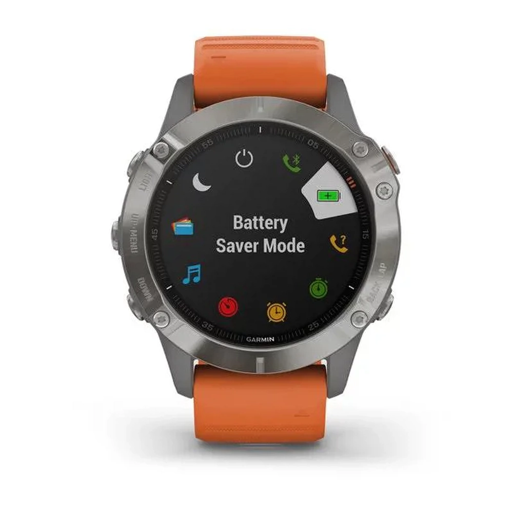 Смарт-часы Garmin Fenix 6 Sapphire, титановый, 010-02158-14