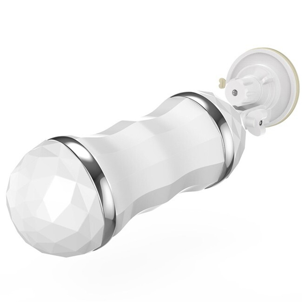 Мастурбатор двухсторонний вагина и ротик Jiual (Цвет: белый с телесным)