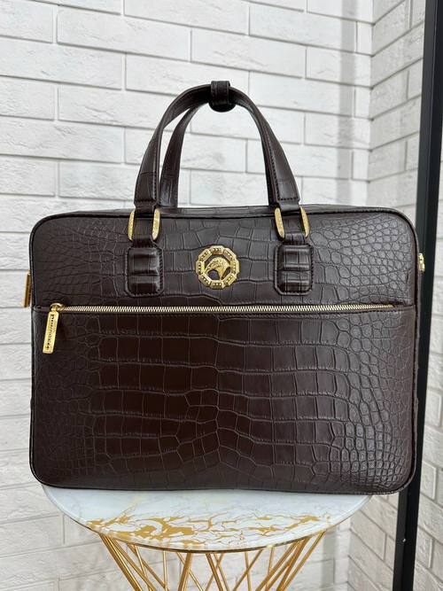 Портфель Stefano Ricci из кожи крокодила