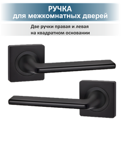 Ручка дверная с магнитной защелкой фиксатором петлями TREND