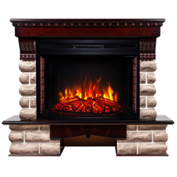 Электрокамин RealFlame Kansas 33/33W AO античный дуб с очагом Firespace 33 S IR