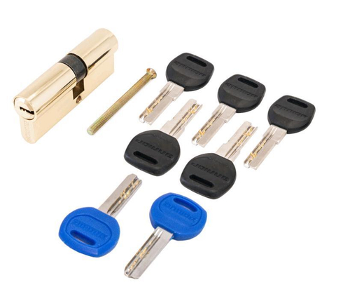 Механизм цилиндровый АЛЛЮР DL-01 75 (30х10х35) BP д/КИТАЙ. дв. (перекод.5+2) перфокл./кл./7834