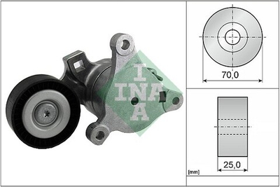 INA - 534036210-INA - Belt Tensioner, V-ribbed belt