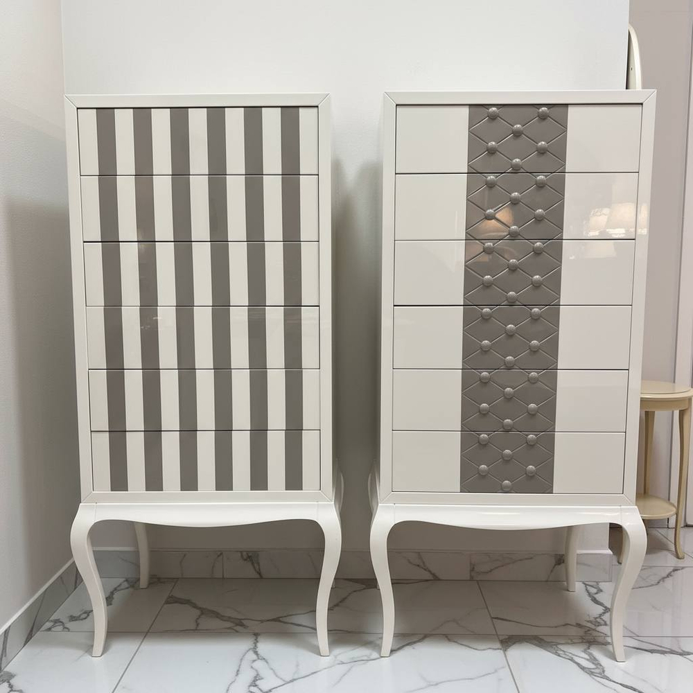 AMURA Комод 6 ящ.(70*145) 98% GLOSS/CAPITONE