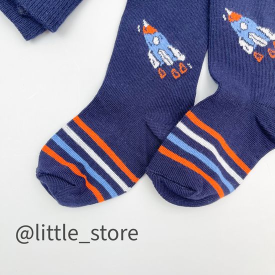 Колготки хлопковые, Глубокий синий