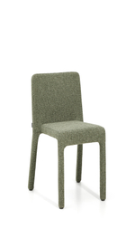Штабелируемый стул Loria из зелёного шенилла