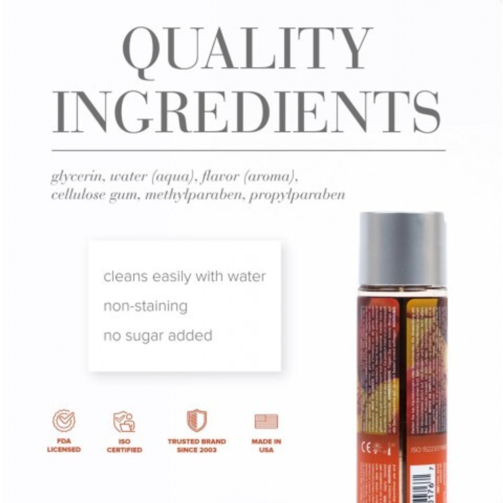 Вкусовой лубрикант "Сочный персик" JO Flavored Peachy Lips, 30 мл.