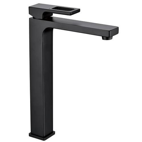 Смеситель для раковины 35к G1017-62 GAPPO высокий, литой, п/гайку, ЧЕРНЫЙ