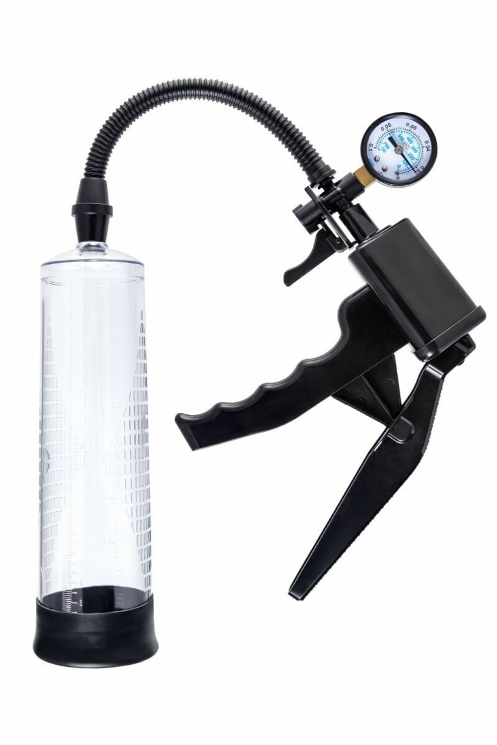 Прозрачная механическая помпа для пениса Viggo (Цвет: прозрачный)