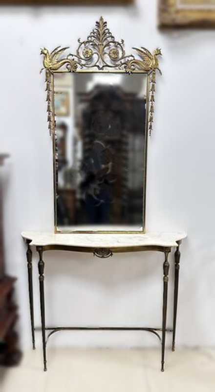 Консоль с зеркалом Италия, середина ХХ века