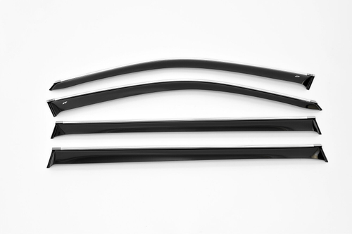 Дефлекторы боковых окон Cobra Tuning на Mercedes Benz GLS 2016 хромированный молдинг арт.M35716CR