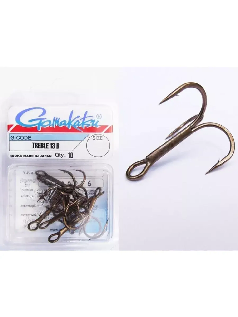 Крючок тройник рыболовный Gamakatsu TREBLE 13B