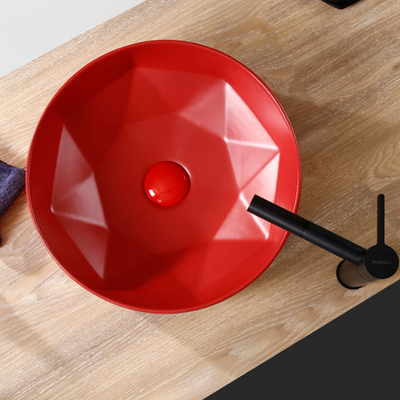 Накладной Умывальник Red Polygonal