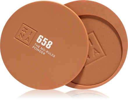 3INA The No-Rules Powder - Многофункциональный косметический продукт для макияжа глаз, губ и лица оттенок 658 - Warm honey beige, matte bronzer, 8 g