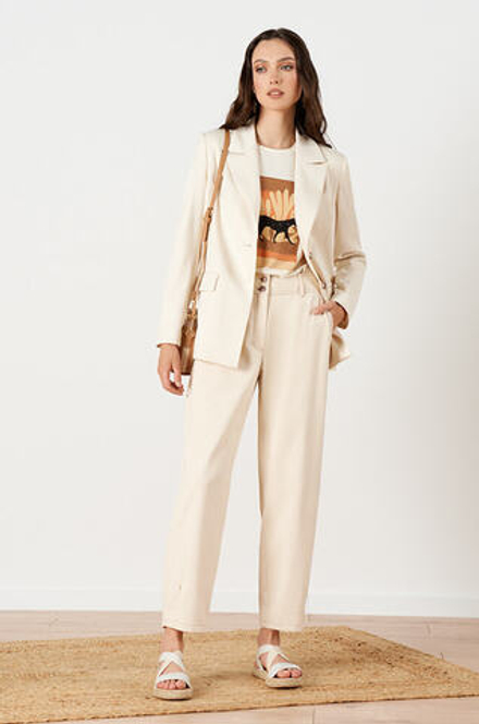 31152 Брюки женские (молочно-бежевый)