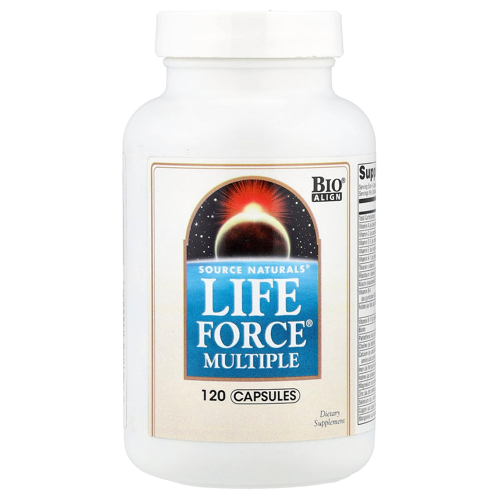 Source Naturals, Мультивитамины Life Force, 120 капсул
