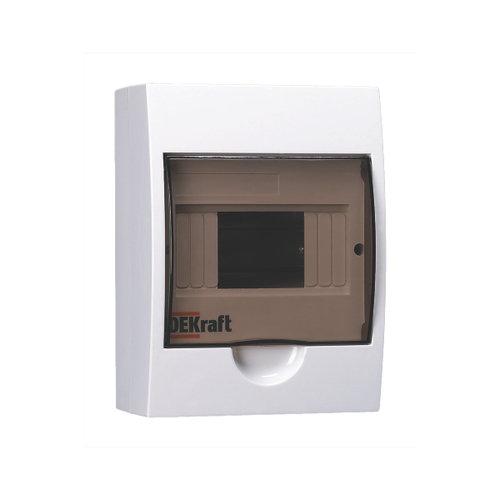 Щиток распределительный навесной DEKraft ЩРН-П-6, 6 модулей, IP41, пластиковый