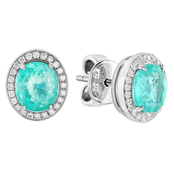 Серьги с Турмалином Параиба и Бриллиантами, E0015-53/1