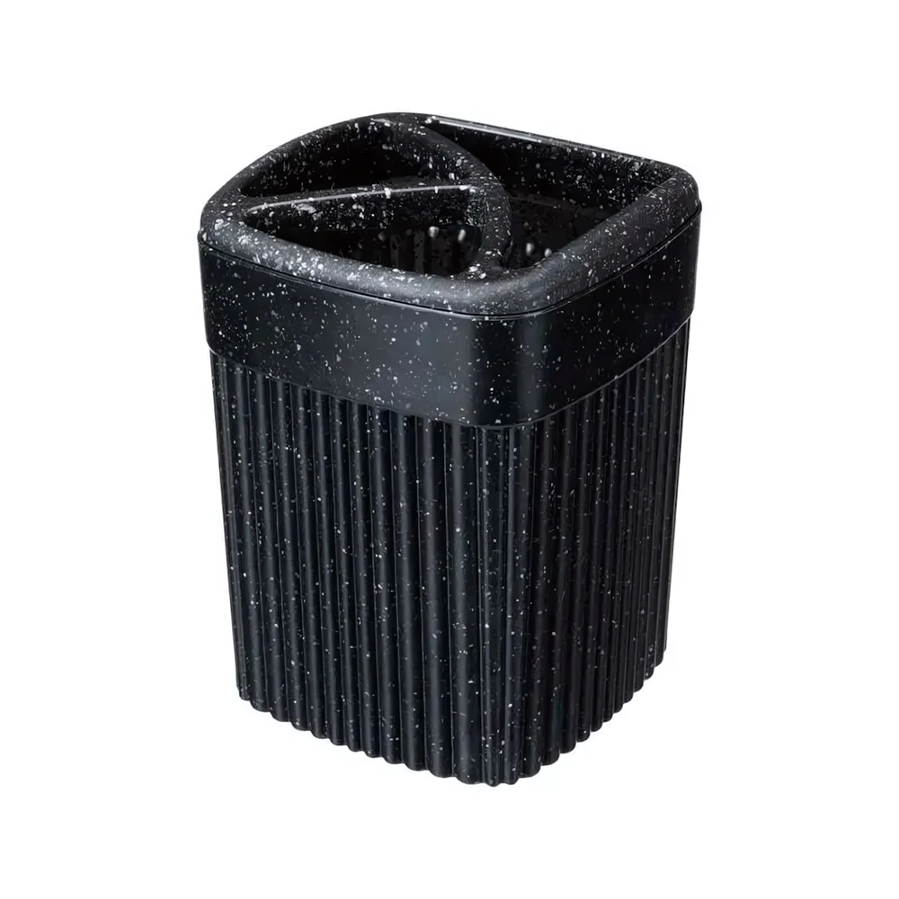 Стакан для зубных щеток velvet 90х119мм, 0,65л (черный гранит) (комплект 18 шт)