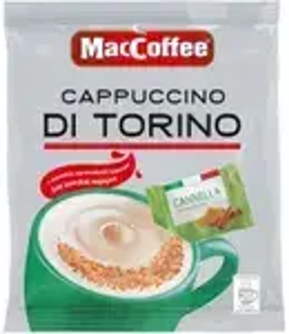 Кофейный напиток MacCoffee Cappuccino Di Torino с корицей, 20 шт