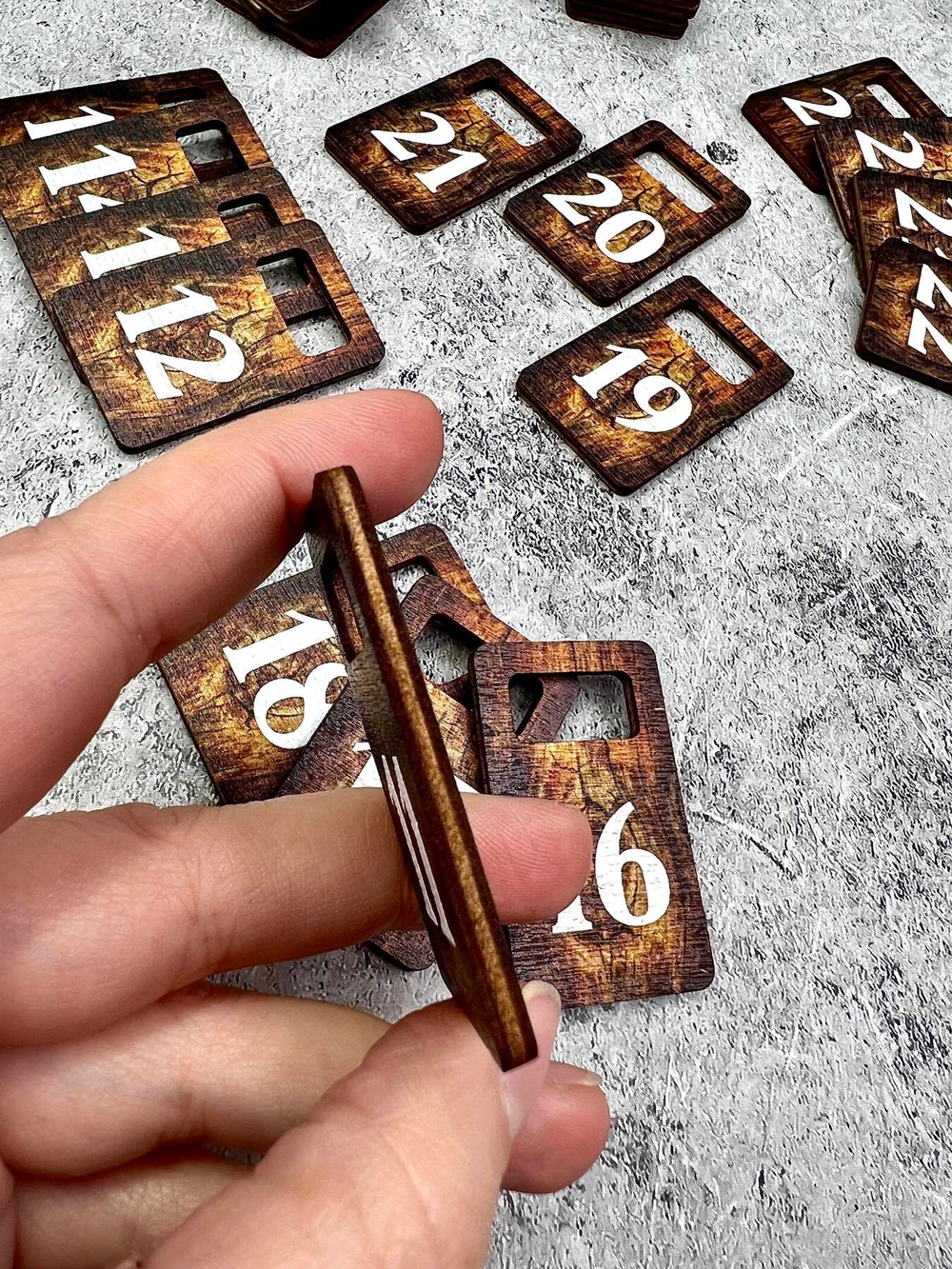 Деревянные Номерки 30х50 (1-25)