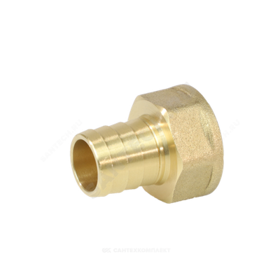 Переходник штуцерный латунь неразъемный для шланга Дн 14х1/2" ВР 9101 Aquasfera 9101-08