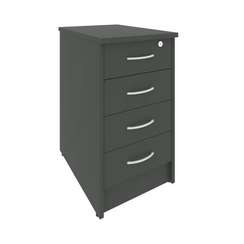 Riva Тумба приставная с фолдингом (4 ящика, с замком) А.ТП-4.1F-S  412*600*750