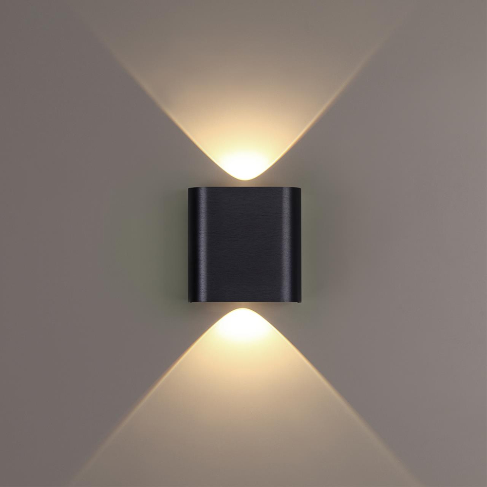 7191/2WL HIGHTECH ODL27 Настенный светильник черный браш./металл IP20 LED 2W 3000K 220V MAGNUM