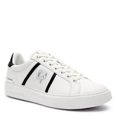 Кожаные кроссовки Karl Lagerfeld - белый(KL51426)