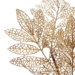 Ветка декоративная «Зимние листья» 85 см, Золото
