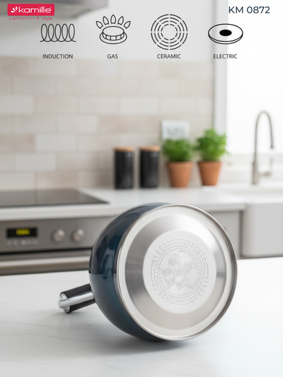 Чайник 2 л. из нержавеющей стали со свистком Kamille KM 0872