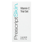 PrescriptSkin, набор миниатюр с витамином C, 3 профессиональных средства для улучшения цвета кожи, 3 баночки по 5 г (0,18 унции)