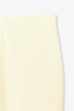 ZARA БРЮКИ FLARE ИЗ КРЕПА, СВЕТЛО-ЖЕЛТЫЙ