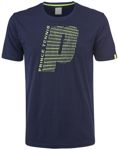 Футболка для мальчика теннисная Prince Graphic Crew T-shirt - navy