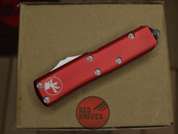 Нож Microtech UTX-85 A+++ T/E Tanto - красная рукоять, апокалиптик танто клинок