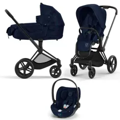 Детская коляска Cybex Priam IV 3 в 1 Rebellious Luxury Denim Blue