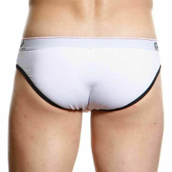 Мужские трусы слипы белые WangJiang