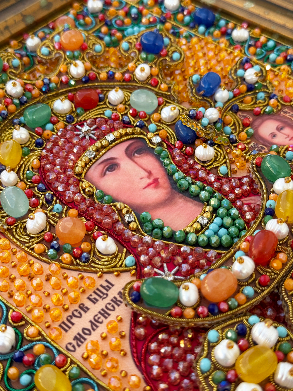 И-21а Набор для вышивания хрустальными камнями Богородица "Смоленская"