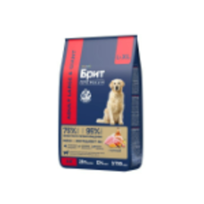 Корм для собак сухой BRIT PREMIUM с курицей для взрослых собак "Dog Adult Large and Giant", 8кг