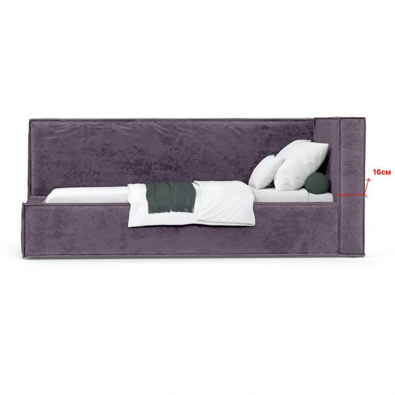 Кровать Bever ПРАВАЯ 90 с ортопедическим основанием без ПМ Nebby 219