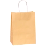 Пакет подарочный «Классика» 22*16*8 см, бежевый (крафт)