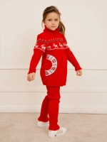 Платье туника вязаное