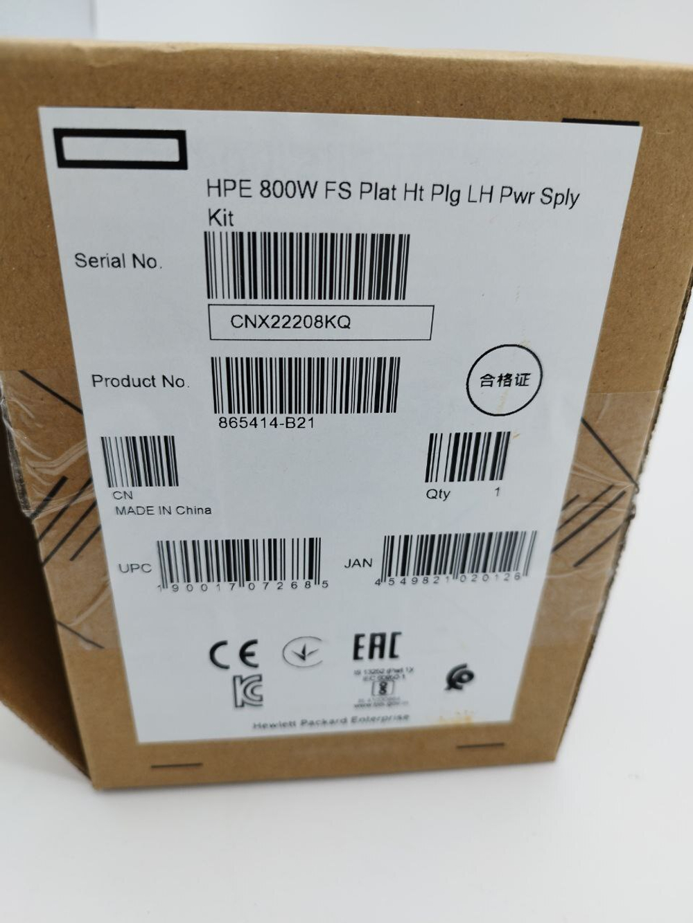 Блок питания 800W для HP G9 G10 865414-B21