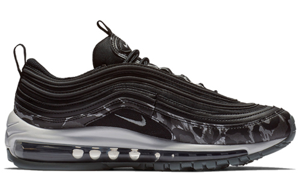 Nike Air Max 97 Camo Black Cool Grey (W) non-slip lightweight low-top running shoes women's camouflage Gray